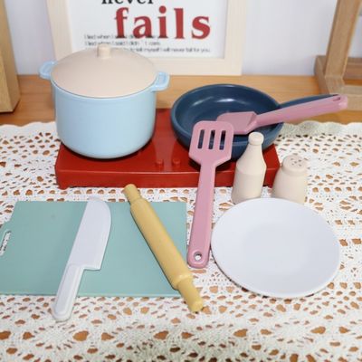 Fabrika Yeni gelen Taklit Oyun Set Mutfak Oyuncakları Montessori Eğitim Silika Gel Mutfak Silikon Oyuncak