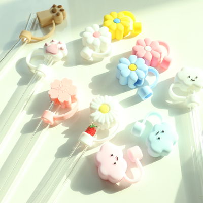 Alışveriş Satışı Tam Silikon Zehirsiz PVC BPA Serbest Silikon Saman Topper Bulut Kapakları 6-12mm Saman için mükemmel