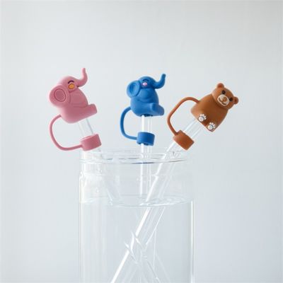 Stanley Kupası Tumblers için 3 boyutlu tam silikon saman kapağı 6-12 mm saman / Sippy