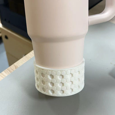 Özel 3D Silikon bardak Çarpıcı Bot Şişe Kol 20 30 40 oz için Tumbler ile Halı bardak silikon kapak şişeler alt kapak