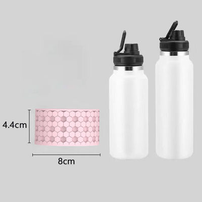 Özel 3D Silikon bardak Çarpıcı Bot Şişe Kol 20 30 40 oz için Tumbler ile Halı bardak silikon kapak şişeler alt kapak