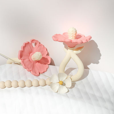 PAISEN Özel 6 Aylık Çiçek Bitkisi Şekilli Dişler 100% Doğal Kauçuk Dişler Silikon Dişler Çiğnenmiş Titreyen Yumuşak Bebek Oyuncağı