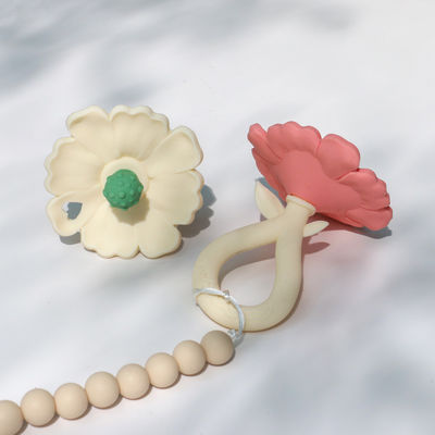 PAISEN Özel 6 Aylık Çiçek Bitkisi Şekilli Dişler 100% Doğal Kauçuk Dişler Silikon Dişler Çiğnenmiş Titreyen Yumuşak Bebek Oyuncağı