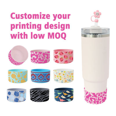 Silikon tampon şişesi Yıkıcı için kol 40 oz 7.5cm Tumbler Bot Stanley Cup silikon alt kapak şişeleri