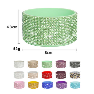 Toptan kupa 20-40oz şişe kapağı için Glitter Silikon Bot Alt Yumruk Kapağı Koruyucu çorap bot basılı