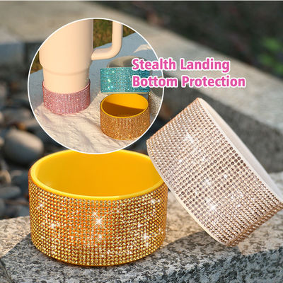 Toptan kupa 20-40oz şişe kapağı için Glitter Silikon Bot Alt Yumruk Kapağı Koruyucu çorap bot basılı