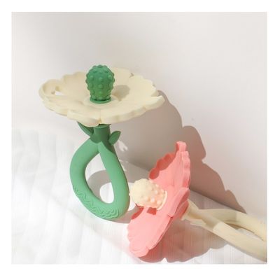 PAISEN Custom Flower Baby Feeding Teether Chew Toys Food Grade Baby Silicone Teether Molar Toys Baby Hand Teether ürün