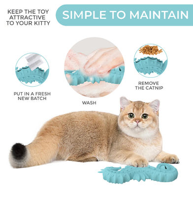 BPA'sız Silikon Deniz Atı Evcil Hayvan Oyuncağı ️ Puzzle Slow Feeder & Teething Chew Toy for Dogs & Cats