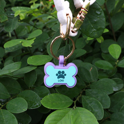 PAISEN Kişiselleştirilmiş Özel Köpek Etiketleri 3 boyutlu QR kodu ile kazınmış Köpekler Kedi Yaka Silicone Evcil hayvan etiketi