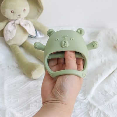 PAISEN Özel Yumuşak Dişlik Oyuncak Dişlik Eldivenler Yeni Doğan Bebek Bpa Serbest Silikon Dişlik Bebekler için Eldivenler