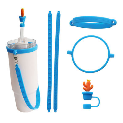 Kişisel Silikon Lanyard Talip Sling Tumbler için Kişiselleştirilmiş Kayma Karşıtı Sippy Cup Etiketi Su Şişesi Taşıyın Kemer Bar Aksesuarları