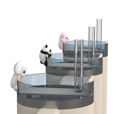 Sevimli Hayvan Silikon Hasır Kapakları ve Şişe Aksesuarları – 4'lü Tumbler Dekorasyon Seti