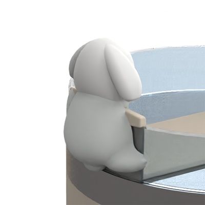 Sevimli Hayvan Silikon Hasır Kapakları ve Şişe Aksesuarları – 4'lü Tumbler Dekorasyon Seti