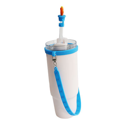 30oz 40oz Tumbler ile El Anti-Cratch Silikon Kupası Koltuğu ve Anti-Slip Su Şişesi El Talimi Kemeri
