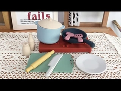 2023 Yeni Toksik Olmayan BPA Ücretsiz Bebek Silikon Oyuncaklar Oyun Evi Mutfak Pişirme Için